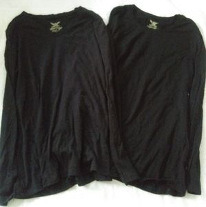 Two Faded Glory long sleeve shirts